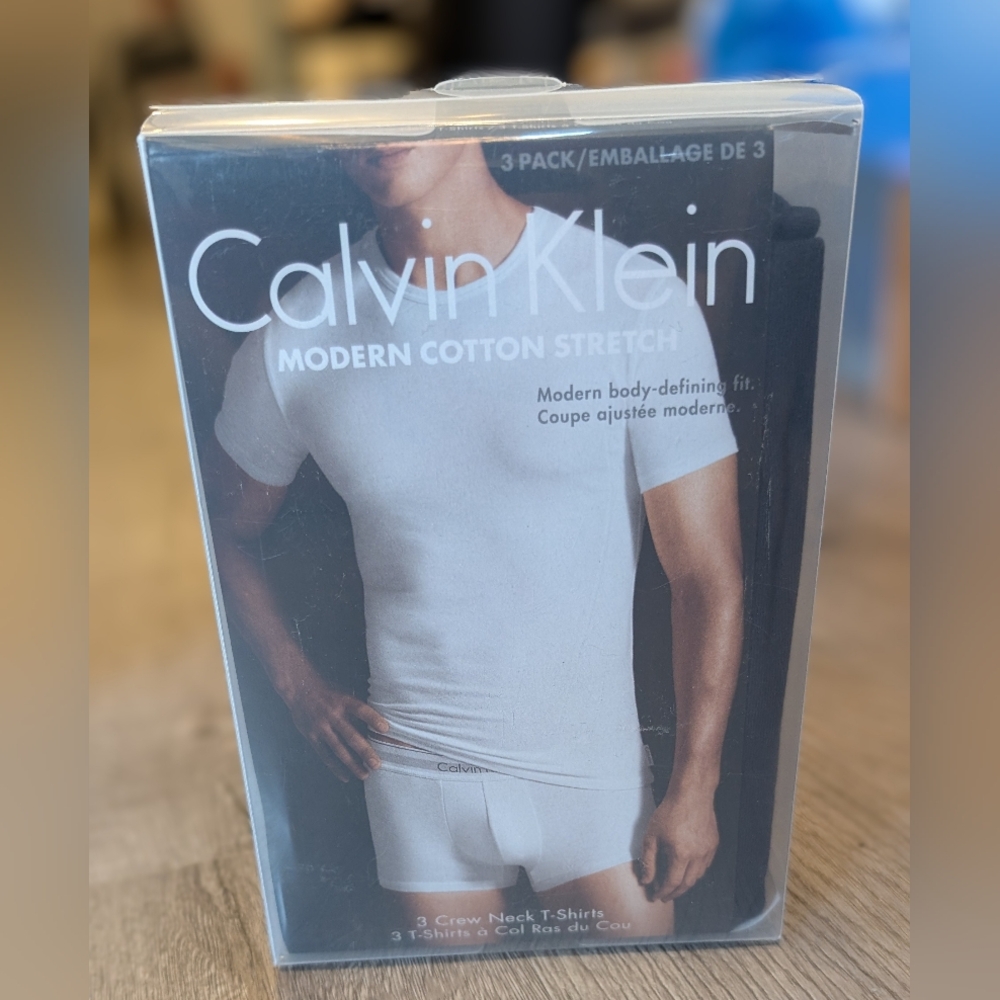 Calvin Klein Men's Black Modern Cotton Stretch Undershirt